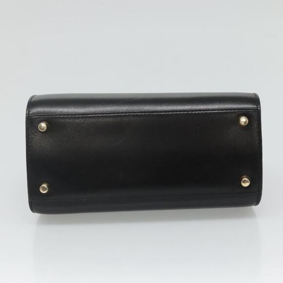 DIOR Hand Bag Leather Black Gold - Picture 9 of 12